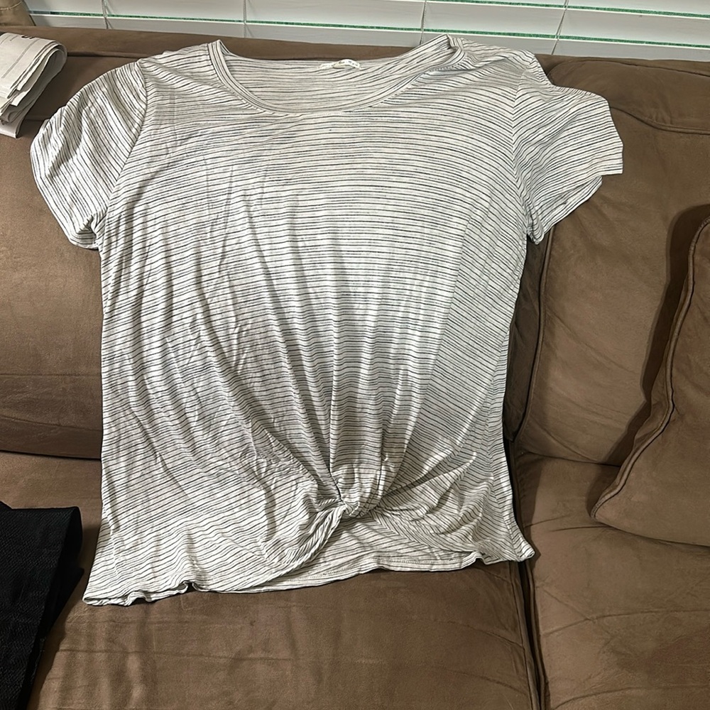 Striped Knotted Shirt